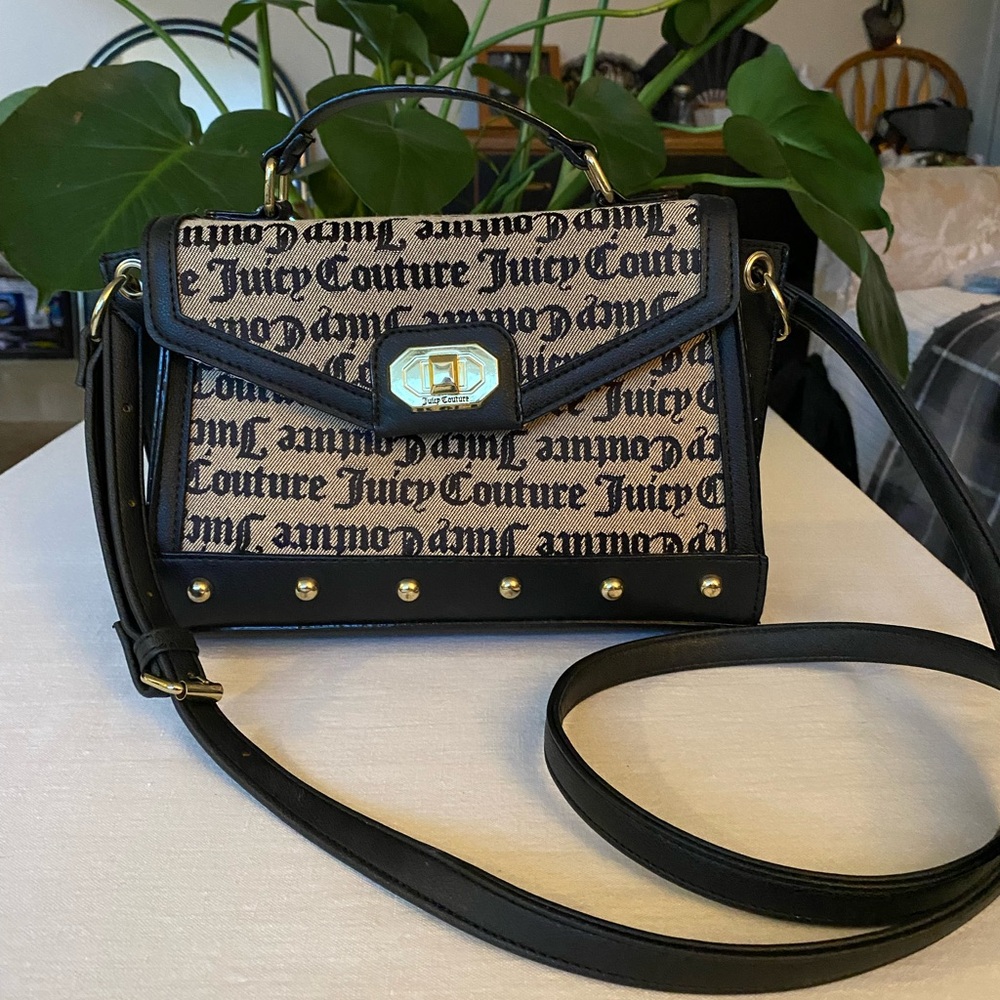 Juicy Couture Black and Beige Women's Bag